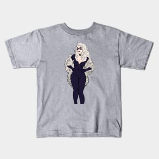 black cat diamond Kids T-Shirt